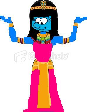 cleopatra smurfette.JPG